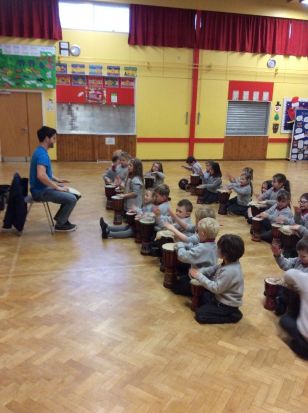 P1/2 had 'Fun with drums'
